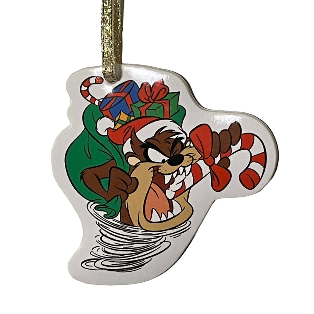 Looney Tunes 1998 Tazmanian Devil Christmas Ornament